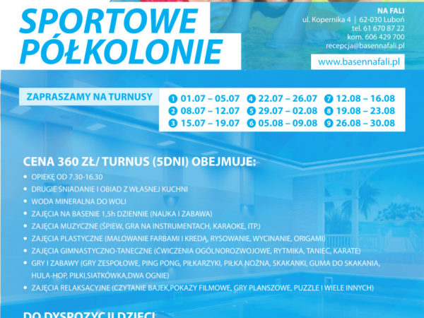 Letnie sportowe półkolonie 2013